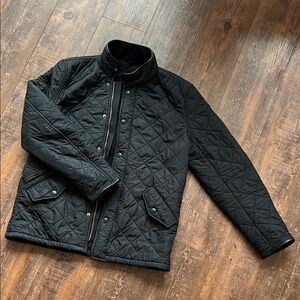Men's Barbour Powell Quilted Black Jacket